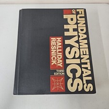 Vintage Third Edition 1988 Fundamentals Of Physics - by Halliday, Resnick