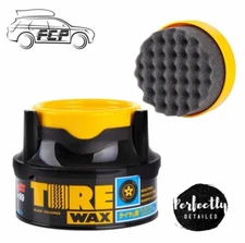 SOFT99 TIRE BLACK WAX 02015 - TYRE WAX DRESSING - BACK TO BLACK TYRE SHINE WAX
