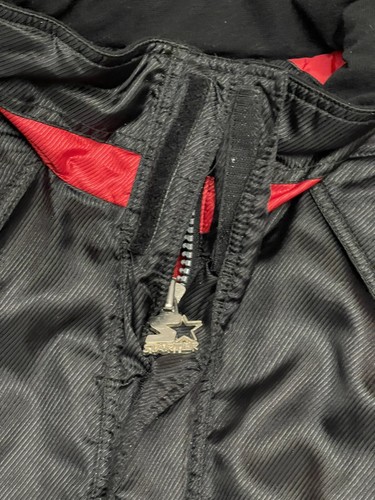 VTG 90s NBA Starter Pullover 1/2 Zip Hooded Jacket Coat Large Miami Heat Rare - Picture 4 of 11