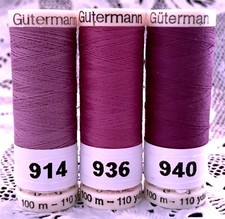 3 NEW Lavender colors GUTERMANN 100 polyester sew-all thread 110 yard spools