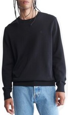 Calvin Klein L89416 Men's BlackSolid Supima Cotton Crewneck Sweater Size XXL