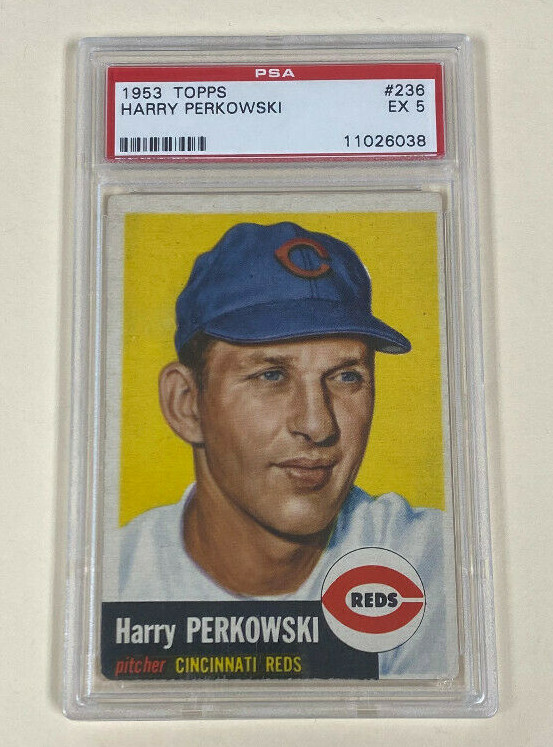 1953 Topps #236 Hi Series Harry Perkowski PSA 5 Reds $69.99
