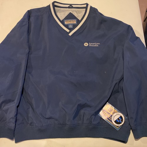 V Neck Nylon Pullover Golf Jacket XL 