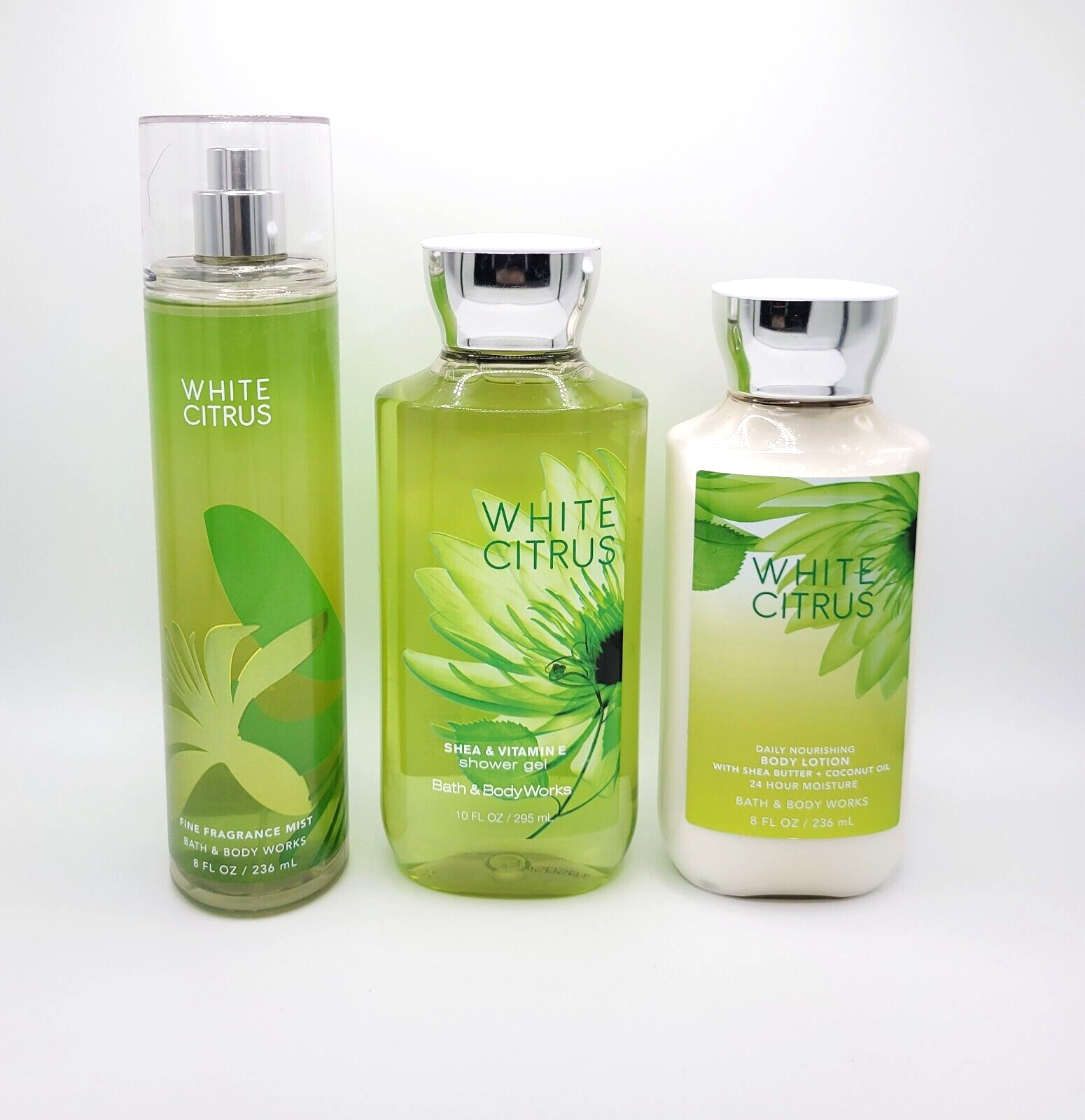 Bath & Body Works White Citrus Body Mist Shower Gel & Body Lotion