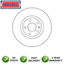 1x Brake Disc Front Borg & Beck Fits VW Passat Audi A4 A6 Seat Exeo Skoda Superb
