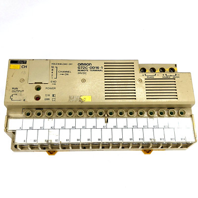 OMRON G72C-OD16 Remote Terminal Output Module 24VDC PLC RS485 16CH -- AS IS F2