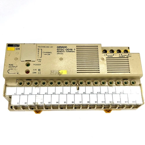 OMRON G72C-OD16 Remote Terminal Output Module 24VDC PLC RS485 16CH -- AS IS F2