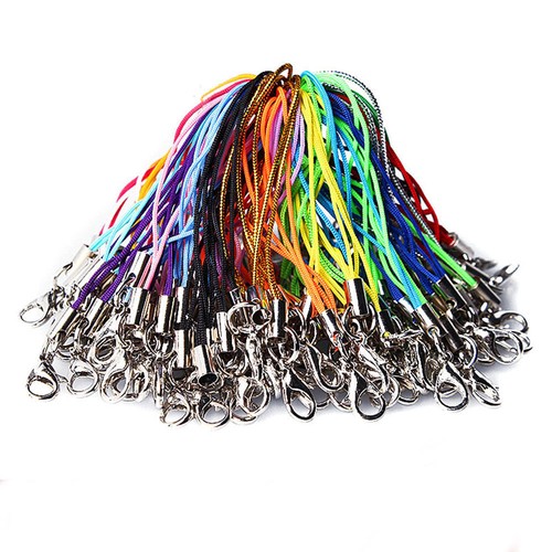 100 pièces sangle de cordon de téléphone portable lariat fermoir mobile homard à faire soi-même 20 couleurs - Photo 2 sur 27