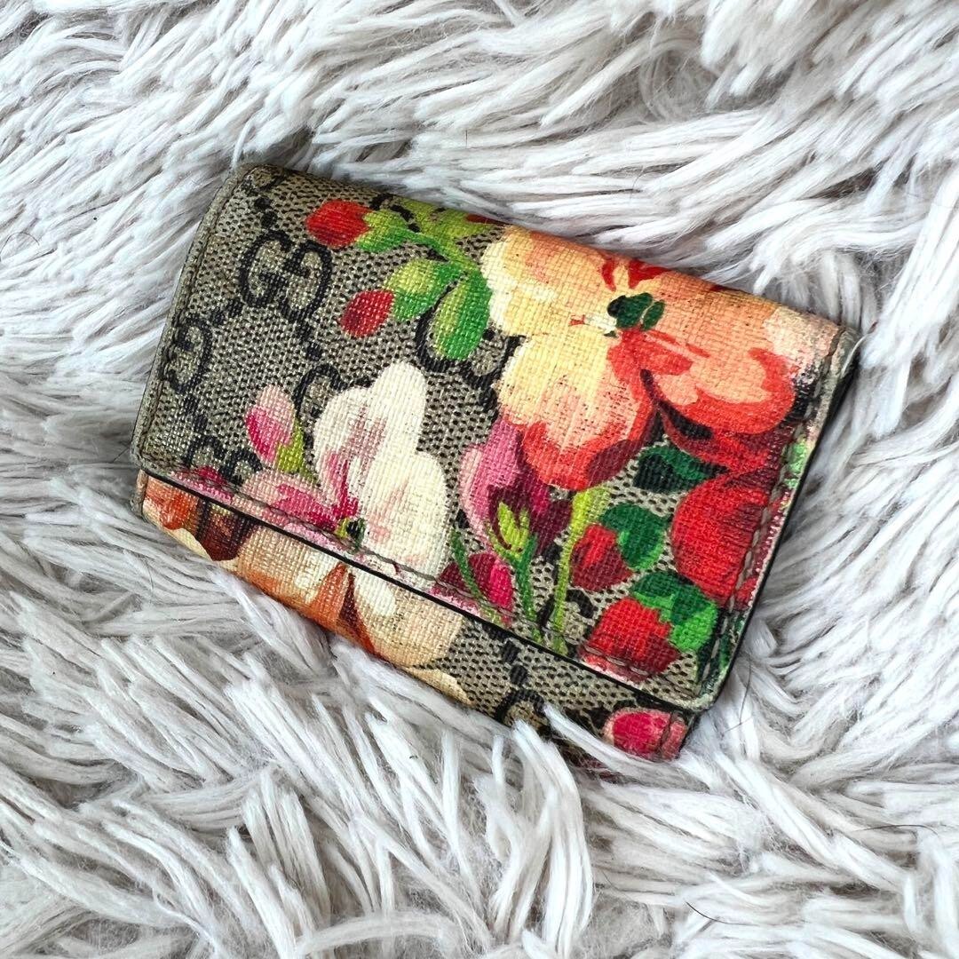 Gucci Key Case GG Blooms Supreme Flower Print Beige from Japan