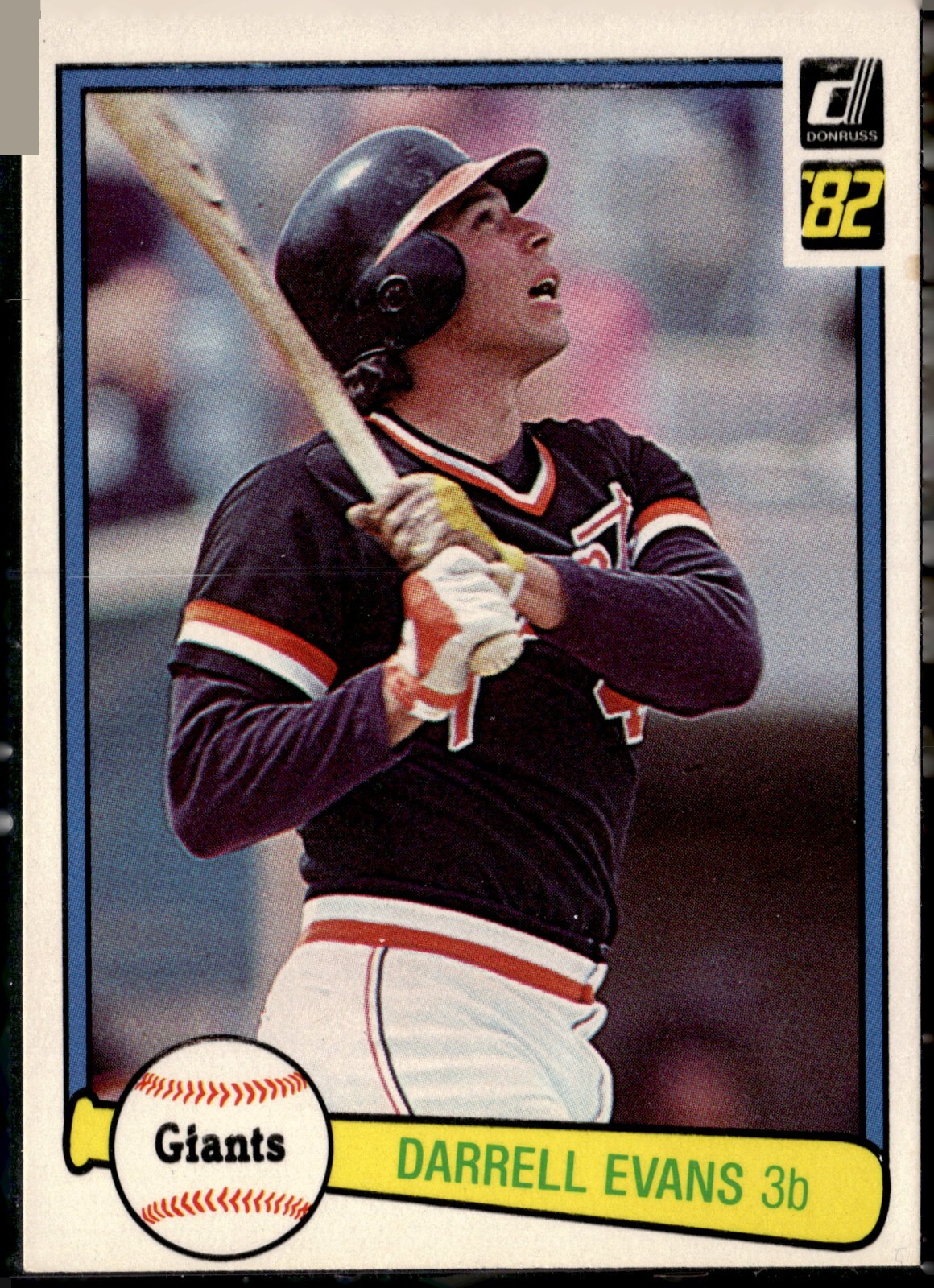 1982 Donruss baseball #398 DARRELL EVANS San Francisco Giants G3