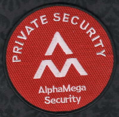     AlphaMega Security Private Security Officer Patch 