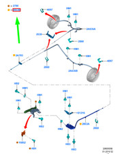 FORD RANGER T6 MK1 C�ble de frein � main RHD 2475947 JB3C-2853-HA NOUVEAU