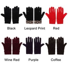 Autumn Winter Pleuche Mittens Warm Gloves Full Finger Velvet Full Finger Gloves