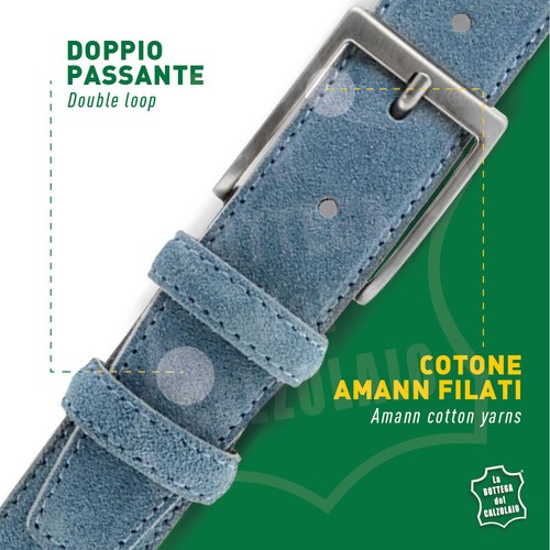 Cinture uomo camoscio artigianale made in Italy - Imagen 93 de 161