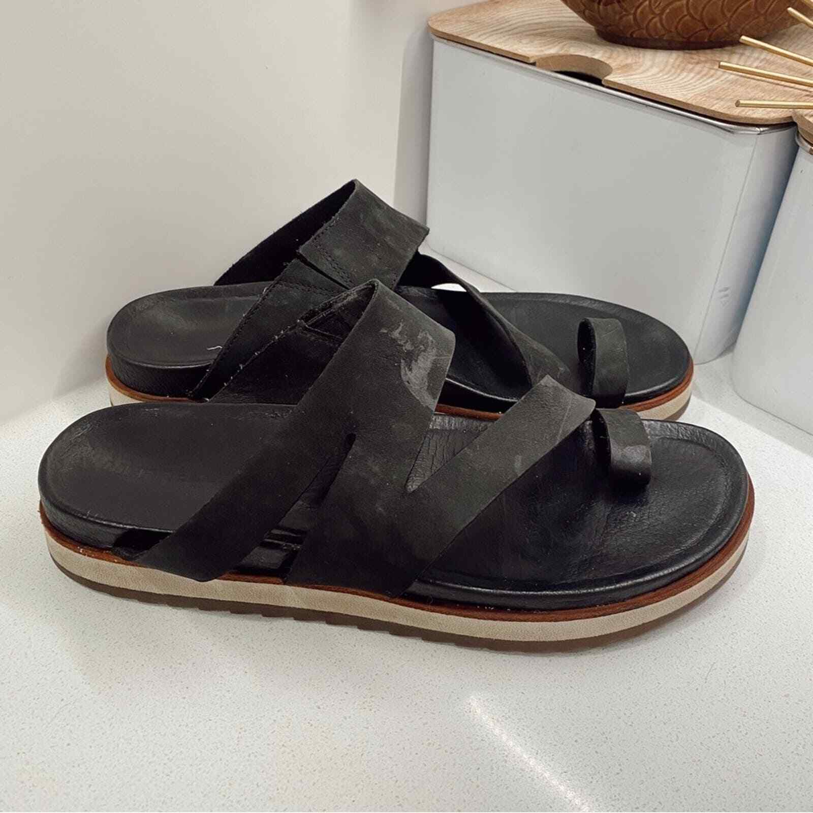 Sandalo Merrell donna Juno Wrap pelle nera taglia 9