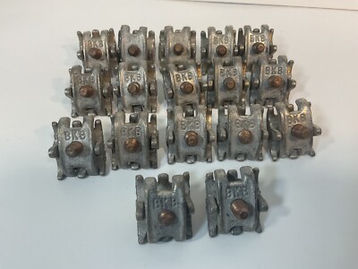 BKB Blackburn Single Bolt Parallel Groove Connector (Qty 17) Tinned Bronze Clamp