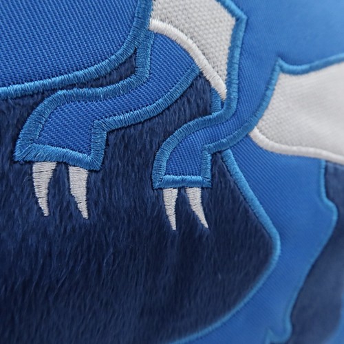 Dinosaur Velociraptor Throw Pillow Blue Accent Plush Embroidered Jurassic Lot 2 - Picture 6 of 16