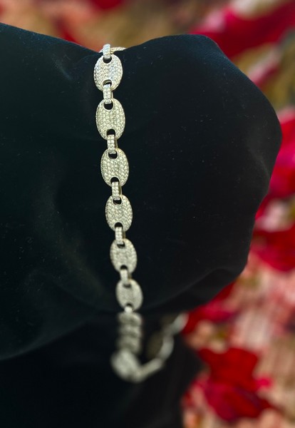 Schöne Unisex Mariner Style Moissanite Kette