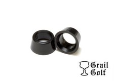 GRAIL GOLF NEW PREMIUM BLACK WOOD FERRULES .335 .25" .490OD TOUR QUALITY LOT