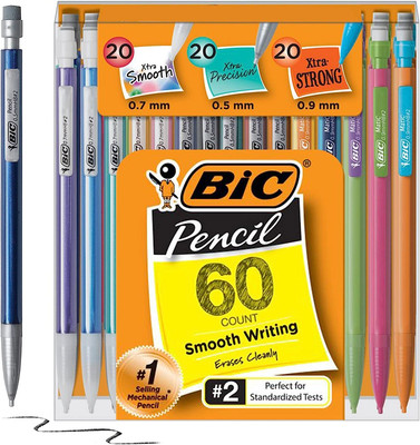 BIC Variety Pack, Assorted Sizes, 0.5mm, 0.7mm, 60 Count (Pack of 1), Black 