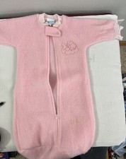 Vintage Carters Infant Pink One Piece Bunting Bunny