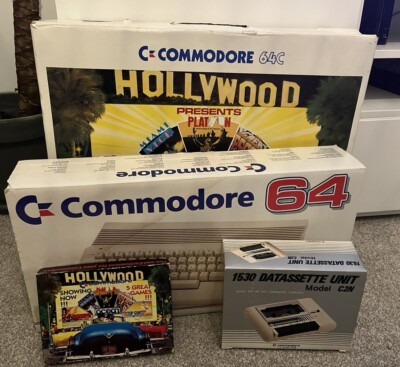 Commodore 64 C Hollywood & TV Games Edition Boxed Rare 1987 Computer - Untested