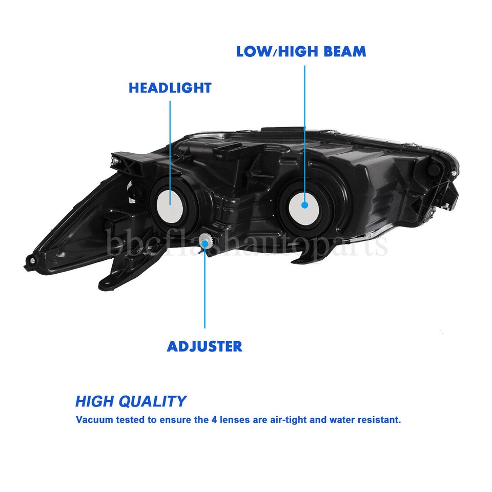 Evan-Fischer Passenger Side Right Headlight For 1999-2004 Chrysler 300M – Halogen, DOT/SAE