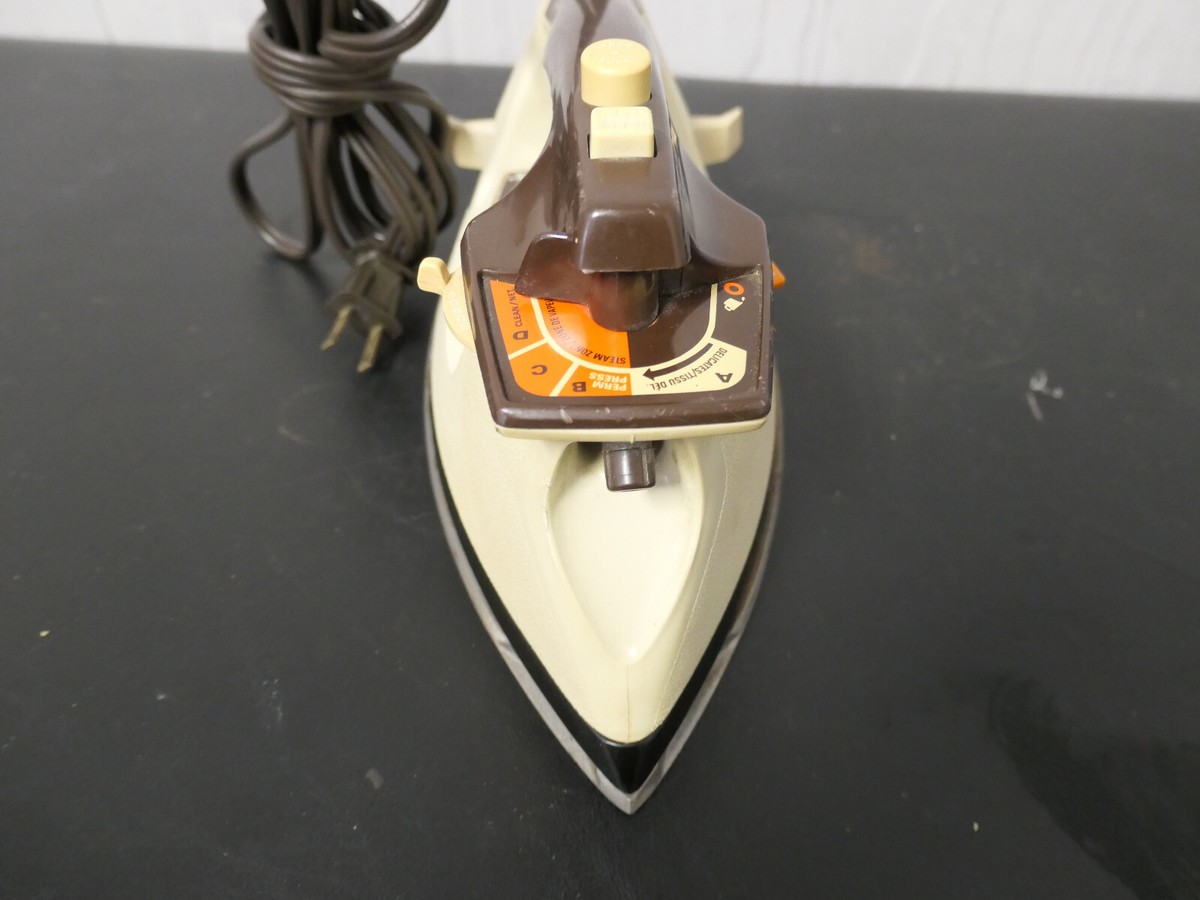 Vintage GE Self Clean II Electric Steam Dry Iron Stainless Steel