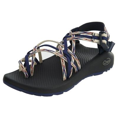 Chaco Zx3 Blue/White Strappy Outdoor Hiking Sport Sandals