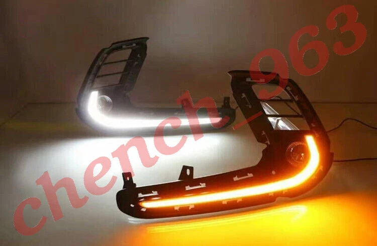 Luz antiniebla LED DRL diurna para Hyundai Elantra AD 2017 con intermitente Foto 3 de 4