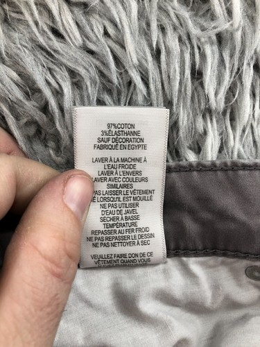 Levi's 511 Slim Straight Boys Size 14 Reg 27 X 27 Gray Chino Pants Super Soft - Picture 13 of 13