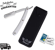 NAVAJA Barber Salon Cut Throat Straight Shaving Razor Folding Knife & 10 Blades