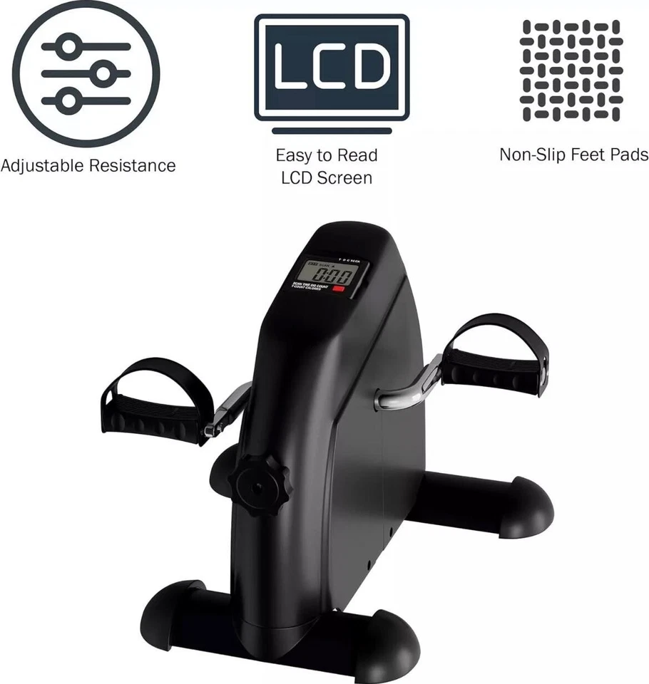 Mini Exercise Bike Portable Pedal Exerciser with LCD - Image 3 of 4