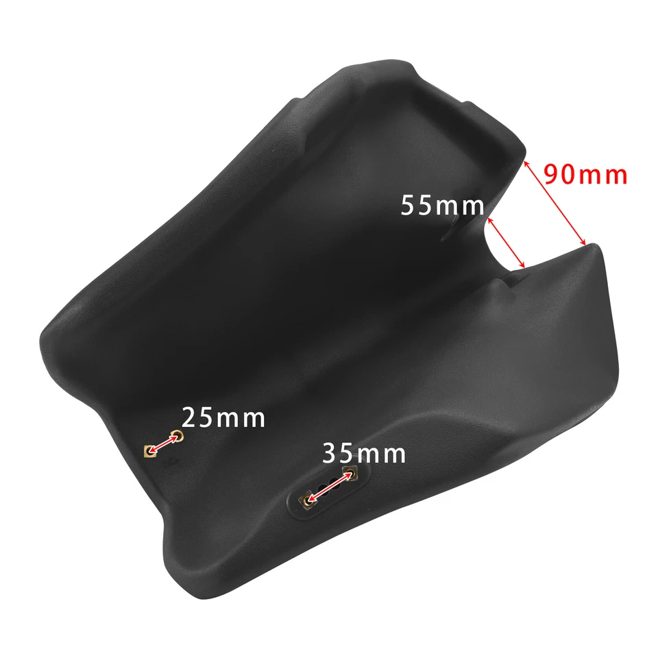 NEW Plastic 3.2 Gal Large Fuel Tank Black For Kawasaki KLR 250 KLR250 1985-05 Foto 4 de 4
