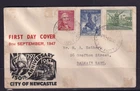AUSTRALIA 1947 FDC SET 150YRS ANNIVERSARY NEWCASTLE ISSUE WITH CACHET #C2044