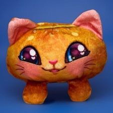 Talking Cookeez Makery Baked Treatz Plush Orange Cat Cinnamon Roll  Tested-Works 