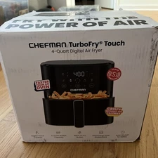 Chefman Air Fryer 4 QT Compact Airfryer Black, Open Box