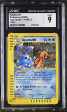 CGC 9 MINT Azumarill H4/H32 Aquapolis Holo Pokemon Card on eBay