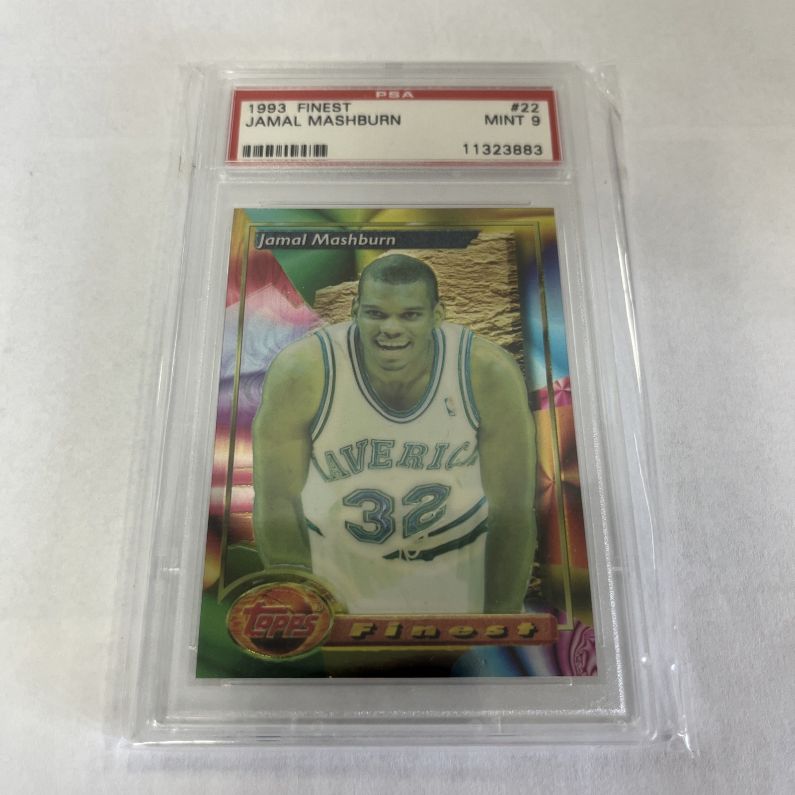 1993-94 Topps Finest - PSA 9 Jamal Mashburn #22 (RC)
