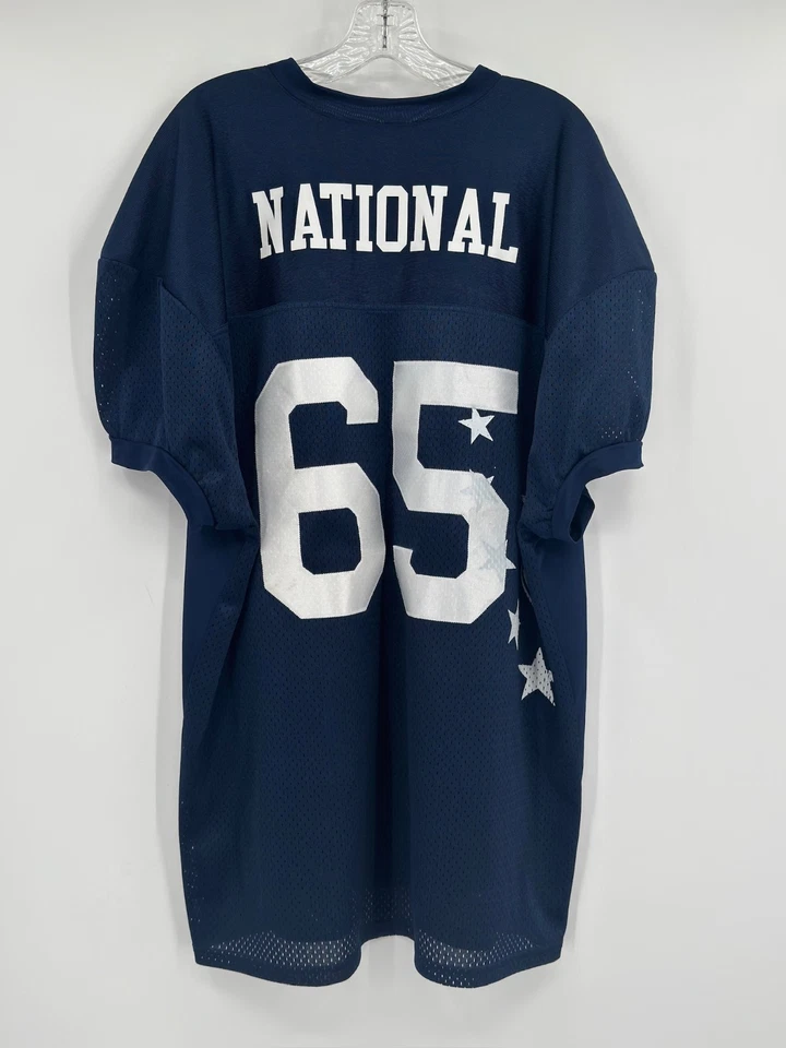 Ropa deportiva de trabajo en equipo All Star 65 camiseta azul de la Liga Canadiense de Fútbol 3XL Foto 2 de 4