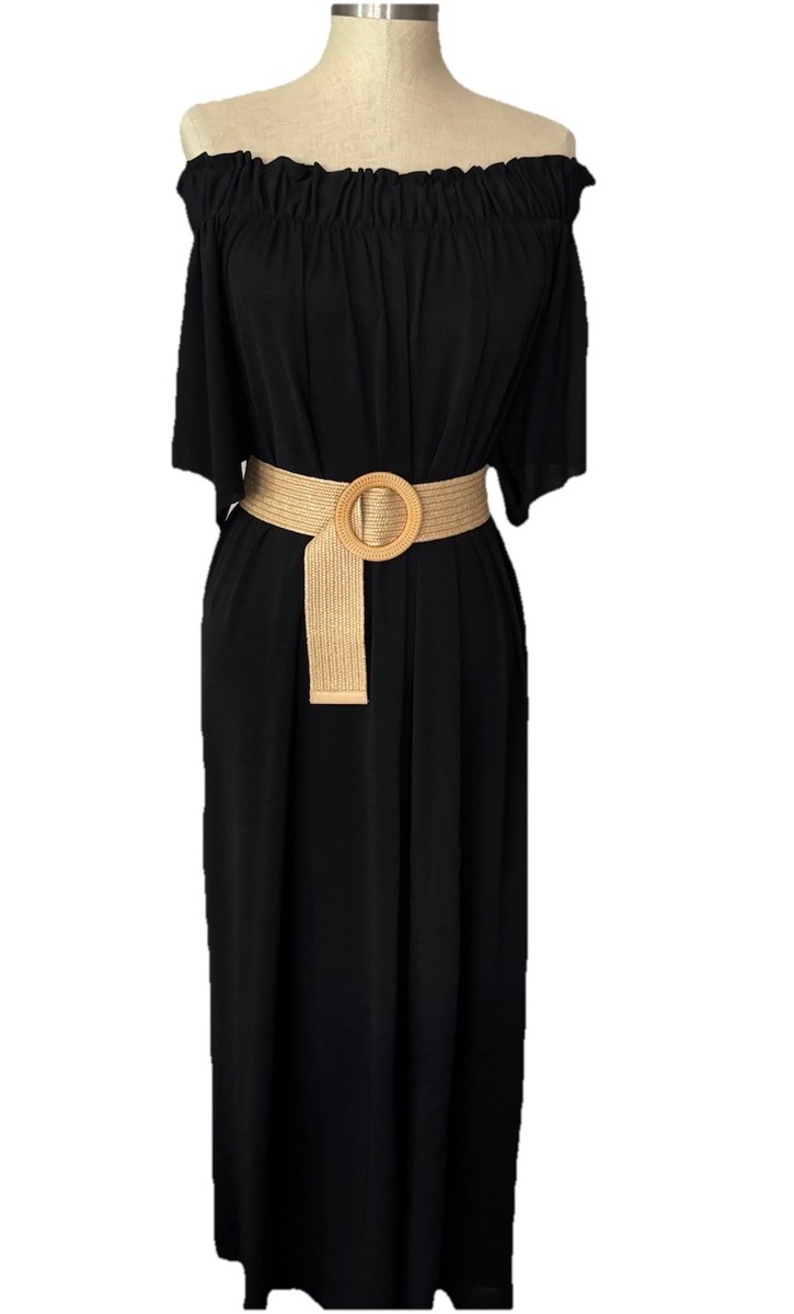 zara off shoulder black dress ZARA DRESS IN BLACK | CULT MIA