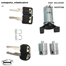 Ignition & Door Lock Key Switch Cylinder Set for Chevrolet GMC Suburban 92-1994