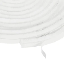 Self Adhesive Brush Seal Weather Stripping 3/8" x 3/8" x 49ft, White