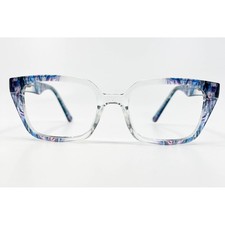 Success Eyeglasses Frames Womens Clear Blue New SS 140 54-20-145 CRY/BLUE 54mm