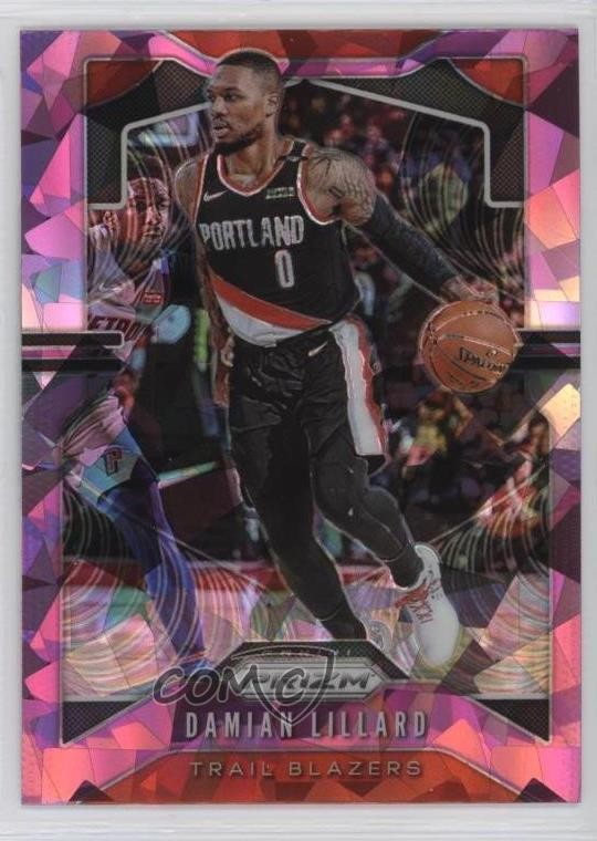 2019-20 Panini Prizm Pink Ice Prizm Damian Lillard #112 18da
