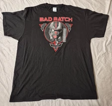 Star Wars Bad Batch Unit 99 black graphic tee adult size X-large Delta Apparel