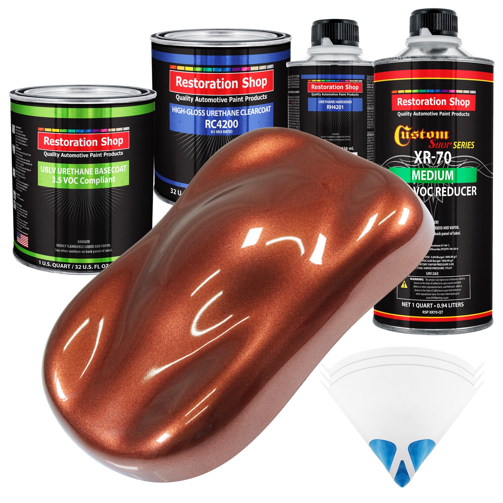 Whole Earth Brown Firemist Low VOC Urethane Basecoat Auto Paint Kit