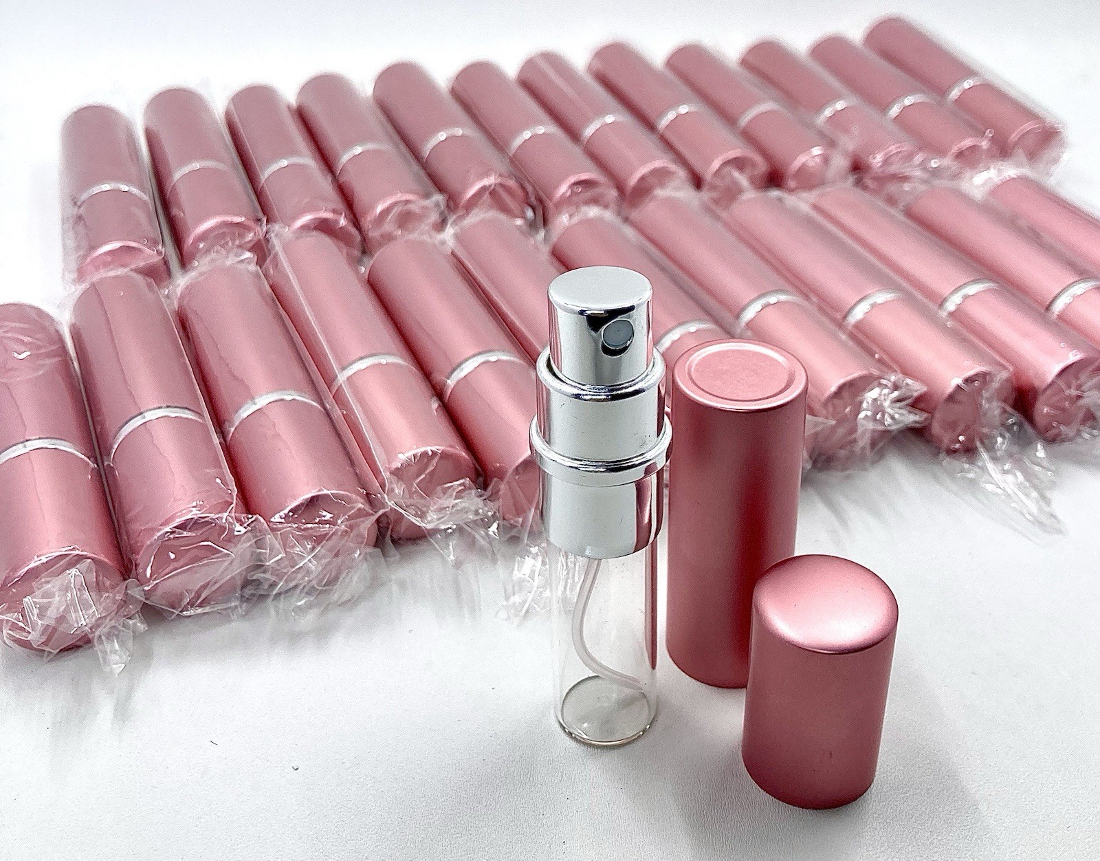 Set Of 25 Mini Refillable Pump Spray Glass