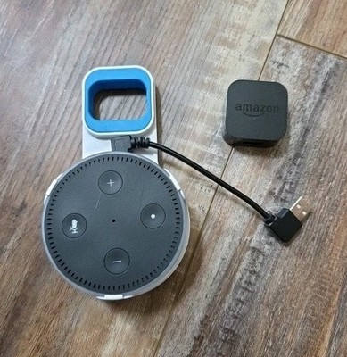 Amazon Echo Dot 2nd Generation Smart Speaker Black RS03QR w/ Wall Mount Included
