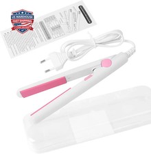2 in 1 Mini Hair Straightener, US Plug, Ceramic Tourmaline Plate, Beauty Flat Ir